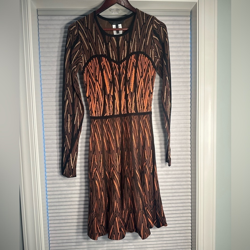 BCBGMaxAzria silk/cotton blend knit Kayla dress